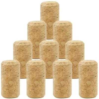 Image of RUOJLING 10 pack Corks,Wine Corks,Bottle Cork,Wine Bottle Corks,Use for a Variety of Wine Bottles and DIY Decorations, Length 38mm, Diameter 21mm