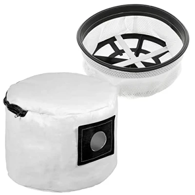 Image of SPARES2GO Reusable Bag compatible with Numatic Henry Hetty Vacuum Zip Cloth Dust Cleaner Re Usable ECO + Filter