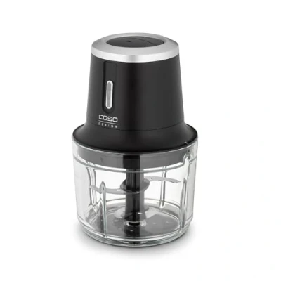 Image of CASO Chop &amp; Go Cordless Mini Food Processor Meat, Nut and Vegetable Chopper Powerful 4 Stainless Steel Blades Emulsifying Disk Up to 60 Minutes Runtime 2 Speed Black