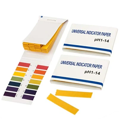 Image of TRIXES Pack of 2 Litmus PH 1 to 14 Test Paper Book 80 Strips Universal Soil acidity, Water &amp; Soap Neutrality, Alkalinity Science Projects, Aquariums and More