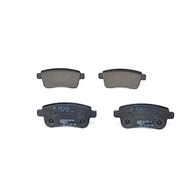 Image of 440601416R, 440603558R, 440604694R Brake pad set BOSCH 0 986 494 452 Low Metallic with mounting manual RENAULT: Megane 3 Coupe, 3, 4