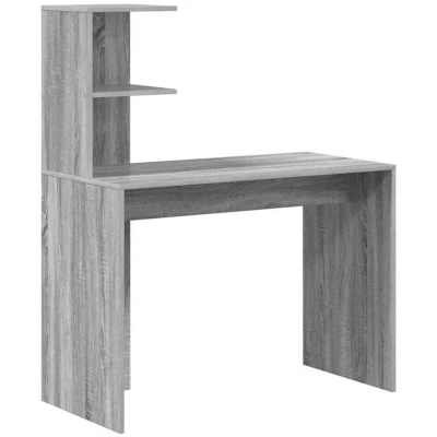 Image of vidaXL Grey Writing desk Sonoma Particle board Standard size
