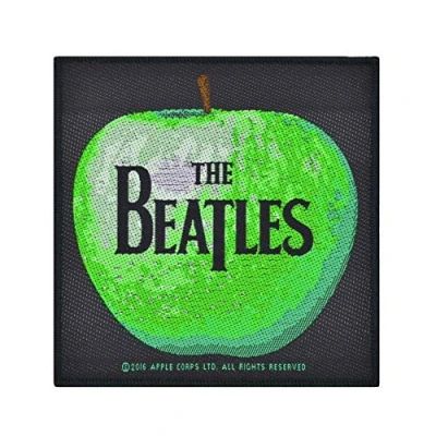 Image of The Beatles Apple Black Green Logo Band Iron Sew On Patch Badge Official