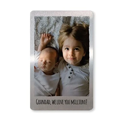Image of Personalised Grandad Gifts Wallet Card Novelty Birthday Gift For Keepsake