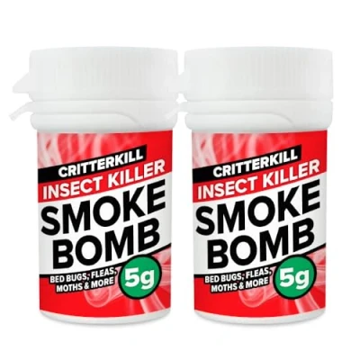 Image of CritterKill 5g Smoke Bomb Fogger For Fleas, Bedbugs, Moths and All Insects Professional Strength (2)