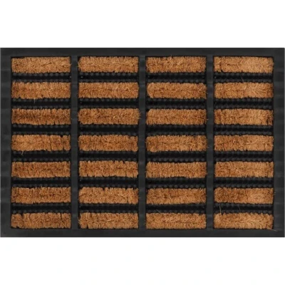Image of vidaXL Door Mat Rectangular 40x60 cm Rubber and Coir