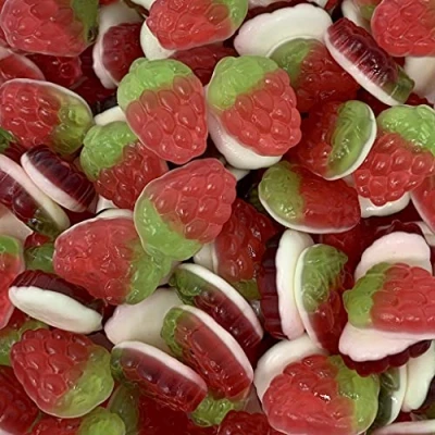Image of Strawberry &amp; Cream 700g Re Sealable Pouch by The Gourmet Sweet Company