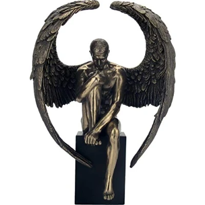 Image of Nemesis Now Angel&#039;s Reflection Figurine 33cm Bronze