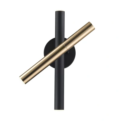 Image of Loya Integrated LED Wall Lamp, French Gold