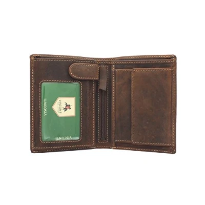 Image of VISCONTI Oiled Leather Rifle Wallet 709 Oil Tan RFID