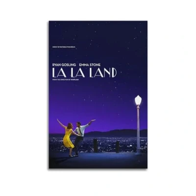 Image of Szzmyo La Land Movie Poster Decorative Painting Modern Aesthetic Canvas Bedroom Art Living Room Decoration 08x12inch(20x30cm) Unframe Style