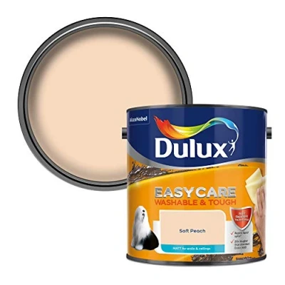 Image of Dulux Easycare Washable &amp; Tough Matt Emulsion Paint Soft Peach 2.5L