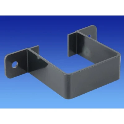 Image of 3 x 4T834B Black Wavin OSMA Pipe Bracket Flush for Squareline 61mm Downpipe