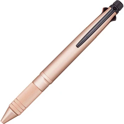 Image of uni Jetstream 4&amp;1 Metal Edition, 0.5mm Ballpoint Pen (Black, Red, Blue, Green) and Mechanical Pencil, Pink Gold (MSXE52000A05.74)