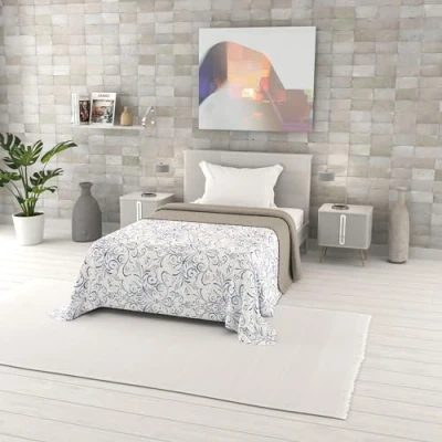 Image of Italian Bed Linen Summer quilt FANTASY, Microfiber, Small Double 220x270cm, Ornato Tex