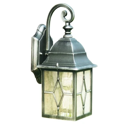 Image of Searchlight Genoa outdoor wall lamp with lead glass, IP23