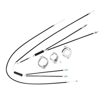 Image of SM SunniMix BMX Bike Brake Cables Bicycle Gyro System Front Rear Upper Lower Spinner Rotor Braking Cable Housing Set with Fittings