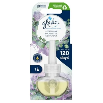 Image of Glade Plug in Air Freshener Refill Eclypts Lavender Pack of 6 (6 x 20ml)
