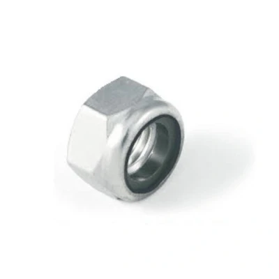 Image of M20 Nylon Insert Lock nut Nyloc Type Bright Zinc Plated (BZP) DIN985 Pack Size : 4