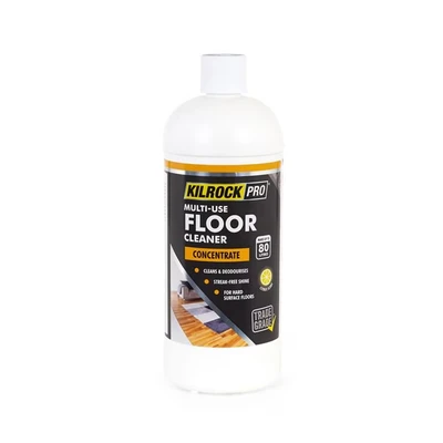 Image of Kilrock PRO Multi Use floor Cleaner Concentrated formulation cleans and deodorises Leaves a streak free shine Suitable for most hard surfaces, White