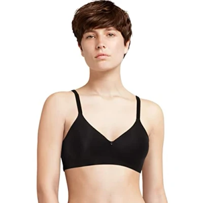 Image of Chantelle Women&#039;s, C COMFORT, Wirefree Support Bra, Women&#039;s invisible lingerie, Black, 34DD