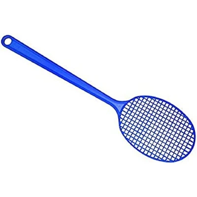 Image of FACKELMANN 44652 Tecno Mini Fly Swatter Insect Protection with Hanging Eye (Colour: Yellow, Green, Quantity: 1 Piece, Plastic, Blue not, red
