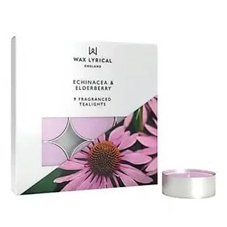 Image of Wax Lyrical Echinacea &amp; Elderberry Pack of 9 Tealights