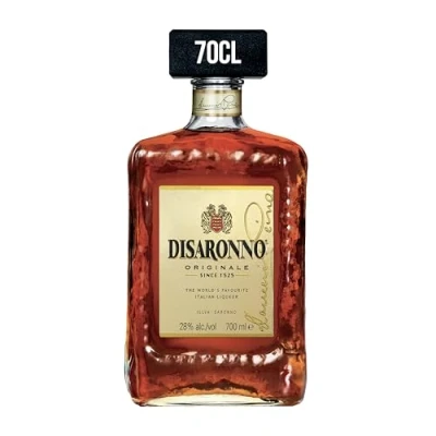 Image of Disaronno Originale Amaretto Iconic Italian Liqueur, Sweet and Fruity Character, Gluten Free, Made in Italy, Bottle of 70 cl, 28% ABV
