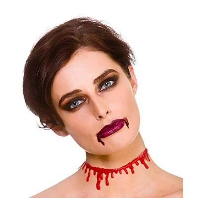 Image of Wicked Costumes Adult Dripping Blood Choker Halloween Fancy Dress Accessory