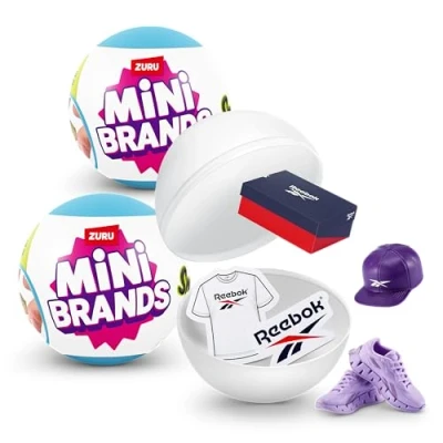 Image of Mini Brands Sneakers Capsule 2 by ZURU Real Miniature Sneaker Collectible Toy, Capsules of 5 Mystery for Girls, Teens, Adults and Collectors (2 Capsule)