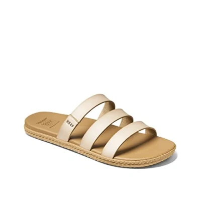Image of Reef Women&#039;s Cushion Ruby Slide Sandal, Seashell, 8 UK