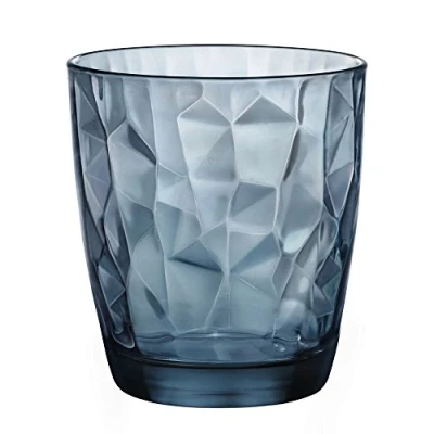 Image of Bormioli Rocco Water Glasses Diamond Blue 300 ml 6 Pieces