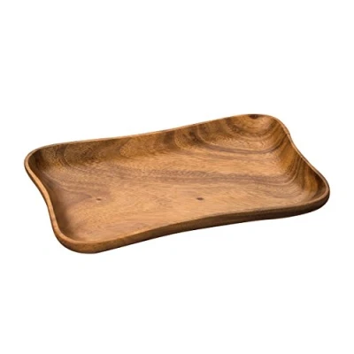 Image of Premier Housewares Acacia Wood Socorro Concave Serving Dish Brown