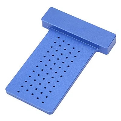 Image of carpentry gadgets, T60 Woodworking Ruler T Type Scriber Aluminum Alloy Hole Gauge Carpenter Marking Fixing Tool(Blue)