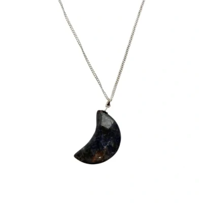 Image of VIE Crescent Shaped Pendant, 4x2cm, Sodalite