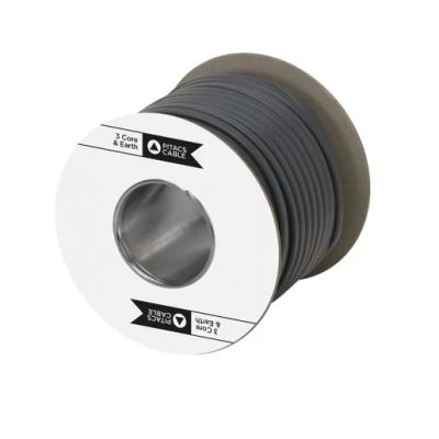 Image of 6243Yh 1.5mm 3 Core And Earth Grey Pvc Cable 100M Drum