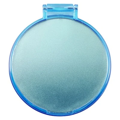 Image of eBuyGB Compact Vanity Handbag Mirrors Folding Cosmetic Mirror Toiletry Bag, Blue, Pack of 10