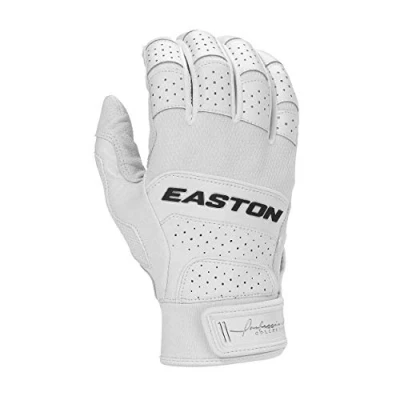 Image of Easton PROFESSIONAL COLLECTION Batting Glove, Pair, White/White, Adult, XLarge