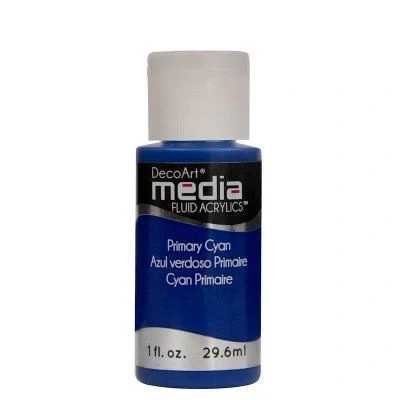 Image of DECO ART Media Fluid Acrylic, Primary Cyan, One Size