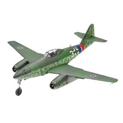 Image of Tamiya TM61087 Spielzeug Military 300061087 1:48 WWII German Messerschmitt Me262 A 1A, Faithful Replica, Plastic, Crafts, Model kit, Assembly, unpainted, Multicoloured, 221mm Length