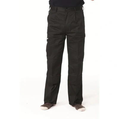 Image of Apache Workwear Cargo Industry Trouser Black Size 36 Waist x 33 Leg Multi Feature Pockets Hammer Loop Knee Pad Pocket