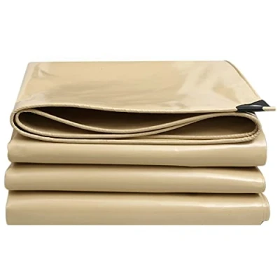 Image of Tarpaulin,Waterproof Covers, Tarp Sheet Heavy Duty Tarpaulin with Eyelets Rainproof Canopy Tent for Camping Garden Furniture Ground 0.40mm Thick,(4x4m)