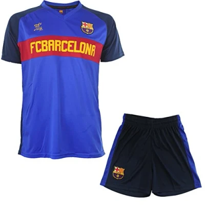 Image of FC Barcelona Official Collection Children&#039;s Jersey and Shorts Set 10 Years