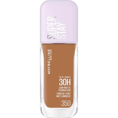 Image of Maybelline New York Super Stay up to 30H Lumi Matte Foundation, Medium Full Coverage, Vegan Formula*, Amino Acids, Niacinamide, Vitamin E Shade 350
