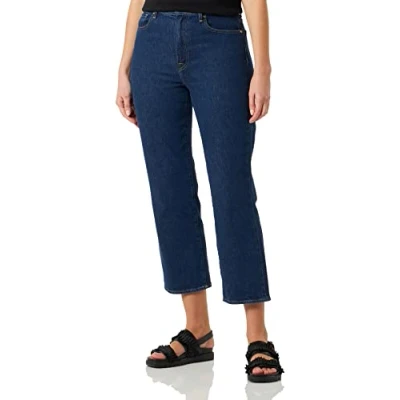 Image of 7 For All Mankind Women&#039;s Logan Stovepipe Deep Dive Jeans, Dark Blue, Regular
