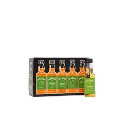 Image of Jack Daniel&#039;s Tennessee Apple Miniatures 10 x 5cl Whiskey Liqueur 35% ABV