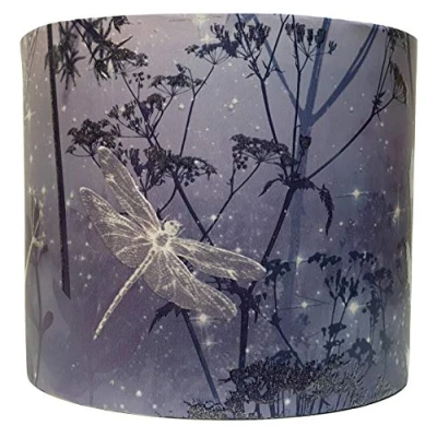 Image of Dragonfly Lampshade for Ceiling Light Shade Purple Damselfly Bedroom Accessories Gifts (12&quot;)