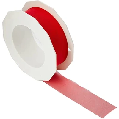 Image of C.E. Pattberg Sheer Organza Ribbon Red, 27 Yards Gift Wrap Ribbon, 1 inch Width, Accessories for Decoration &amp; Handicrafts, Presents, Every Occasion