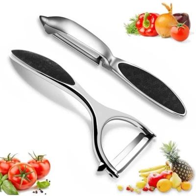 Image of Potato Peelers Vegetable Peeler Premium Stainless Steel Y Shaped Rotatable Multifunctional Apple Peeler, Good Grip &amp; Durable Peeling Tool for Kitchen, Vegetables, Fruits