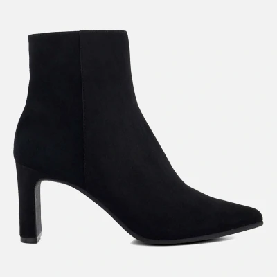 Image of Dune London Womens Ladies Ottaly Block Heel Ankle Boots Black Suede Size UK 8